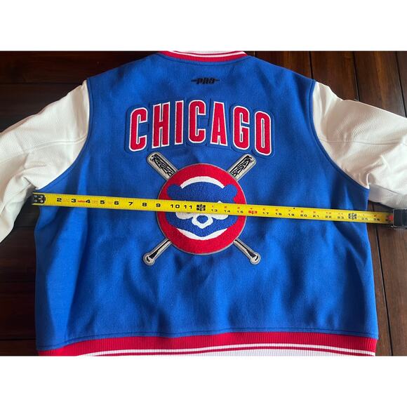 Pro Standard MLB Chicago Cubs Mashup Wool Women's Varsity Jacket Size XL - Picture 14 of 16